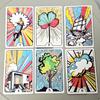 9*6cm Pop Art Lenormand Deck 36 Pcs Cards