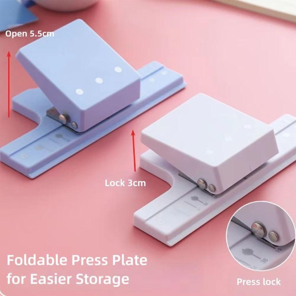DIY Paper Hole Puncher 3 Holes Paper Binding Punch Hole Punching Machine  Book Binding