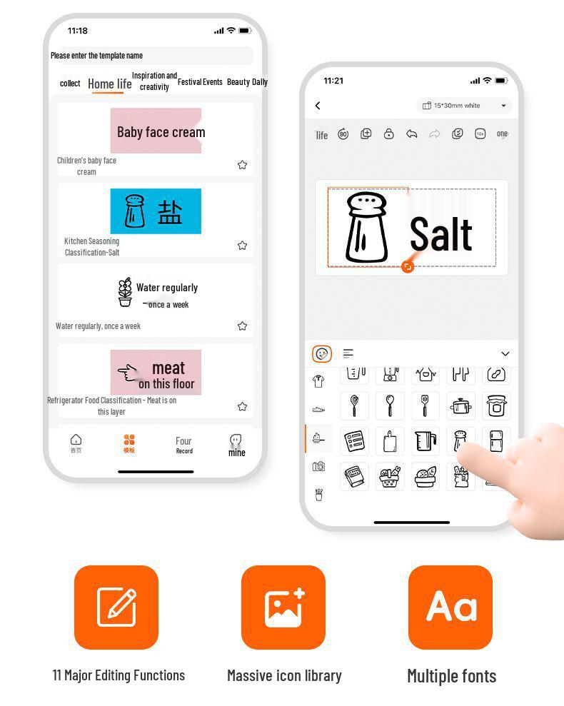 Imprimantă termică portabilă mini Bluetooth pentru etichete pentru uz casnic cu note adezive