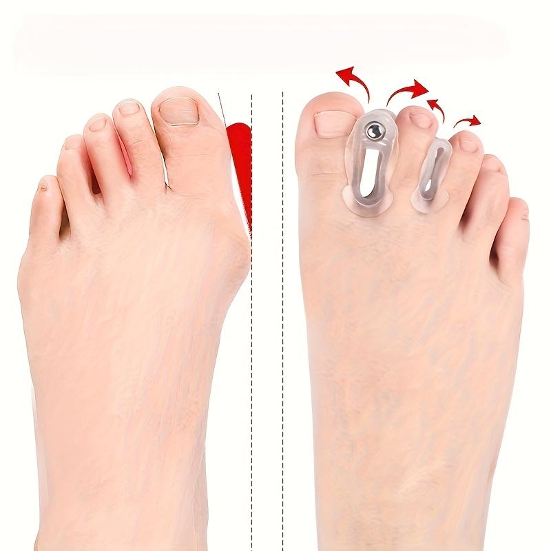 1 Pair Silicone Toe Separator Splints with Magnetic Closure Adjustable, Unisex for Sports, Comfortable Fit, Toe Separators for Sport