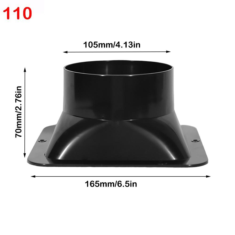 ABS Ventilation Pipe Joint 100-300MM Vent Pipe Adapter Exhaust Pipe Connector  Kitchen