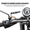 2PCS Aluminum Alloy Motorcycle Auxiliary Headlight Support Bracket Spotlight Clamp Rearview Mirror Lamp Bracket Extension