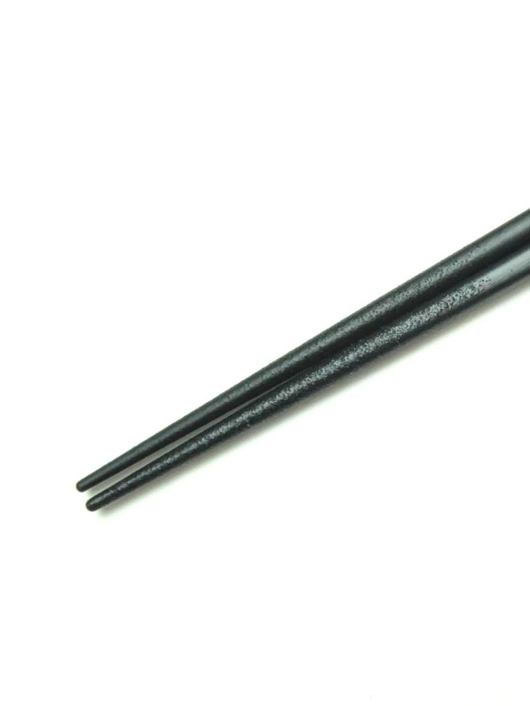 Aoba Chopsticks, Supreme Glass Bead Design, Kanade Black and Red, 23cm [248026] Dishwasher Safe, Made in Japan