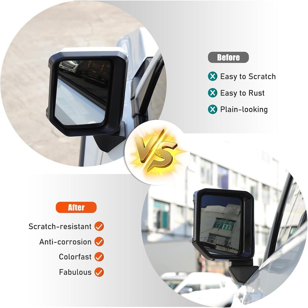 Rearview Mirror Rain Shield Cover Compatible with Toyota Land Cruiser Prado 250 J250 LC250 2024 2025 Accessories, Rear View Mirror Rain Shield Visor