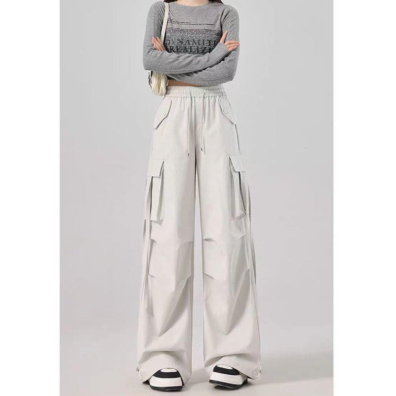 Women s Retro Coffee Color Wide & Straight Leg Casual Work Pants XL