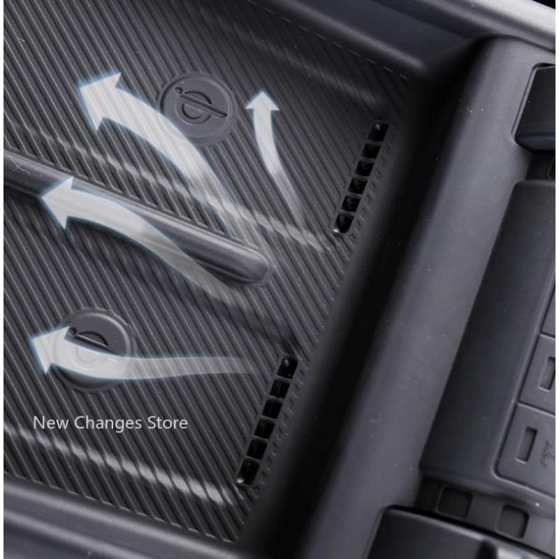 For GWM TANK 300 2025 Car Central Control Silicone Storage Pad Modified Wireless Charging Protection Pad Upgrade Parts