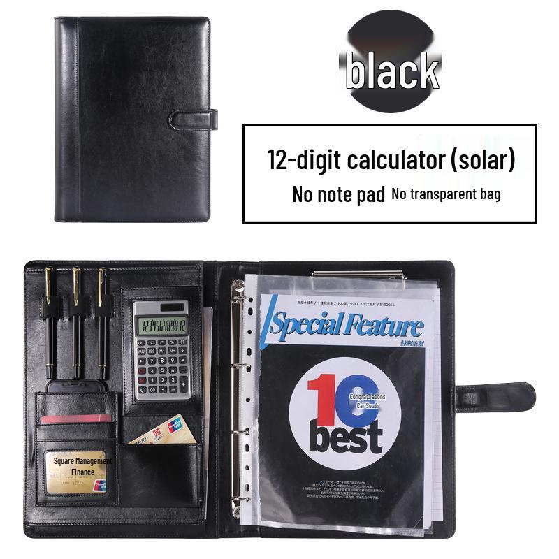 Manufacturer A4 Manager Zippered Business Ring Binder & Clipboard