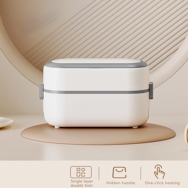 250W 1L/2L Boîte à repas électrique portable à faible bruit Multifonctionnelle Acier inoxydable Chauffage interne Boîte à lunch Prise secteur Cuisson à la vapeur Boîte Bento isolée