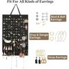 Felt Earrings Storage Hanging Bag Wall Hanging Jewelry Display Shelf Necklace Ring Earrings Storage Bag Jewellery Organizer