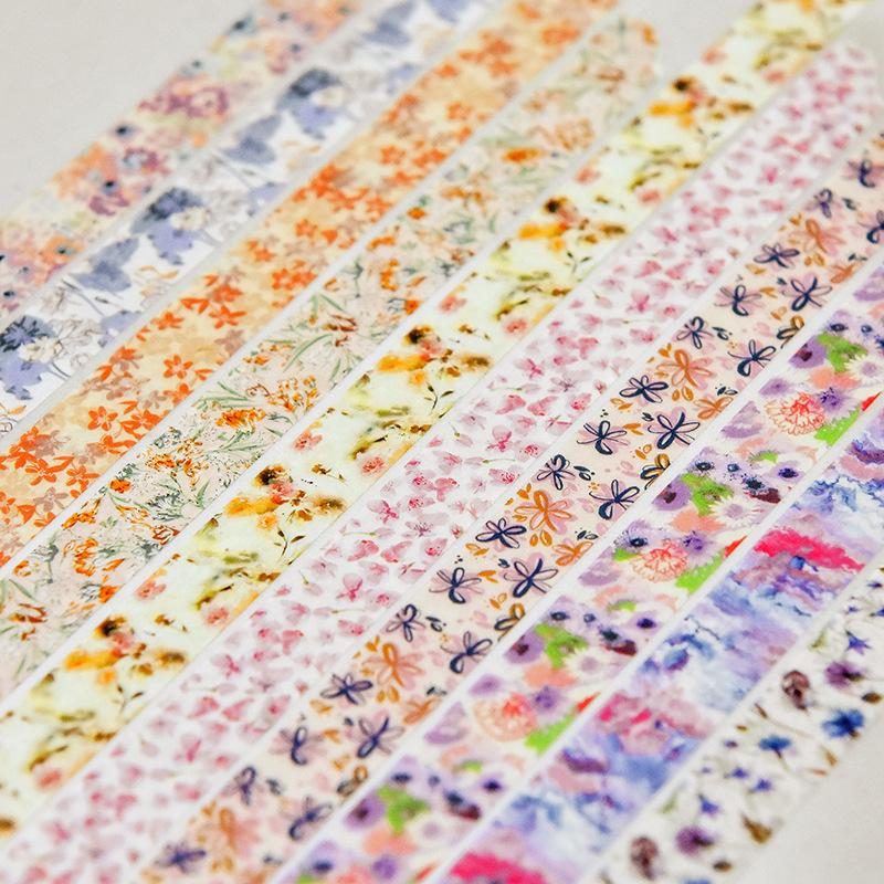 Frühlingsblumen-Romanze Washi Tape & Sticker-Set für Planer