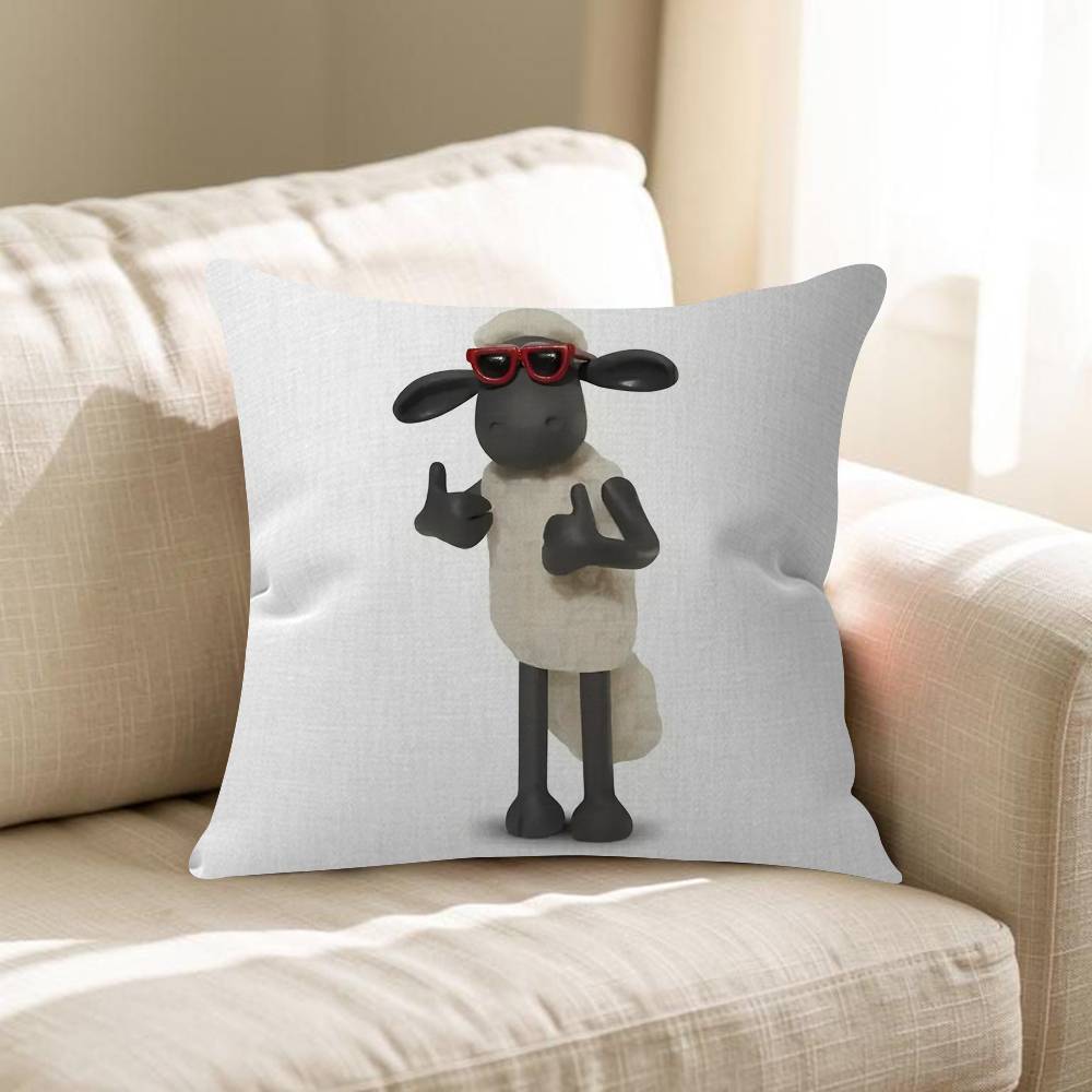 SShaunSthe Cute Ssheepp Cushion Cover Inches Farmhouse Decor Home Throw Pillow Covers For Couch Decorations