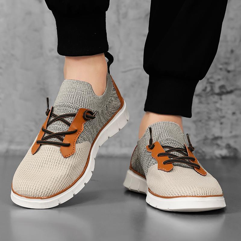 TUINANLE Herren-Mesh-Schuhe Atmungsaktive Loafer Leichte Bootsschuhe Outdoor Vulkanisierte Tauch-Sneaker