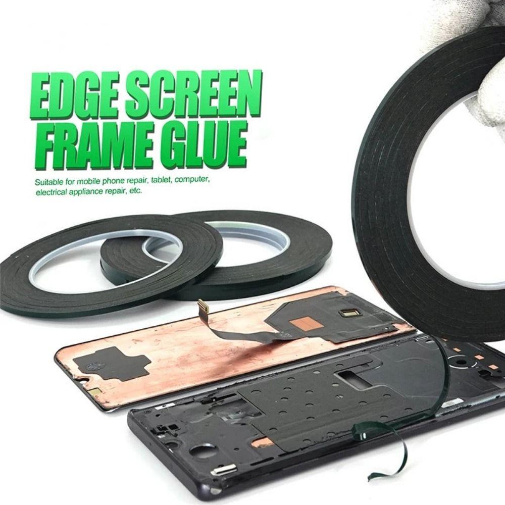 10M/Rolle Schwammstreifen PE-Schaumstoffband Grünfolie Schwarz Fixierte Klebebänder Neues Doppelseitiges Klebeband