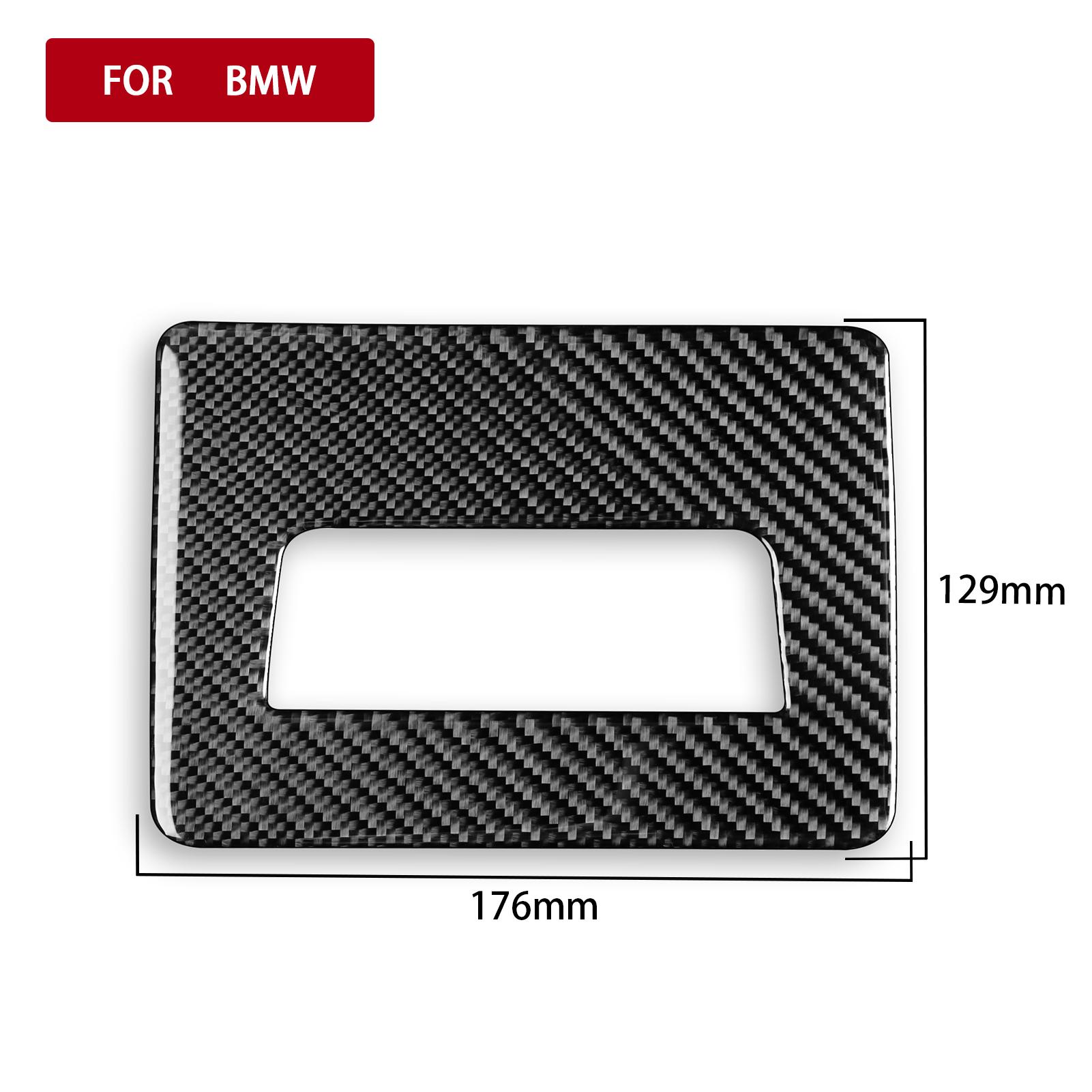 

Carbon Fiber Refit Driver s Seat Storage Compartment Cover Interior Sticker For BMW X1 F48 16-21 X2 F39 18-21