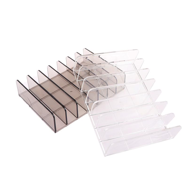 Far Paleti Düzenleyici Şeffaf Göz Farı Saklama Tepsisi Kozmetik Rafı Makyaj Malzemeleri Bölmeli Tutucu Kadın Kız İçin