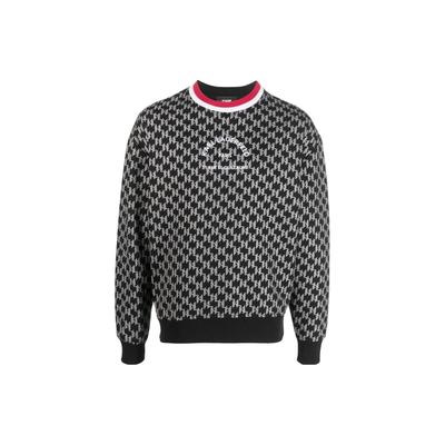 Tricou cu glugă casual pentru navetă în aer liber SS23 cu logo cu litere imprimate, cu mânecă lungă, pentru bărbați, negru 225M1889996