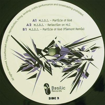 12inch Record M.I.D.I. - Particle Of God BASILIC003 Basilic Records 2008 France Dance & Electronica Used