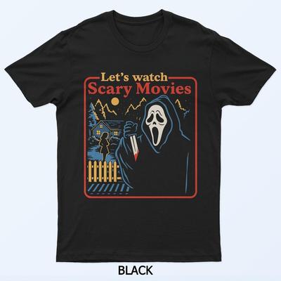 T-shirt da fan di film horror Scary Movie Ghostface Halloween scherzo divertente