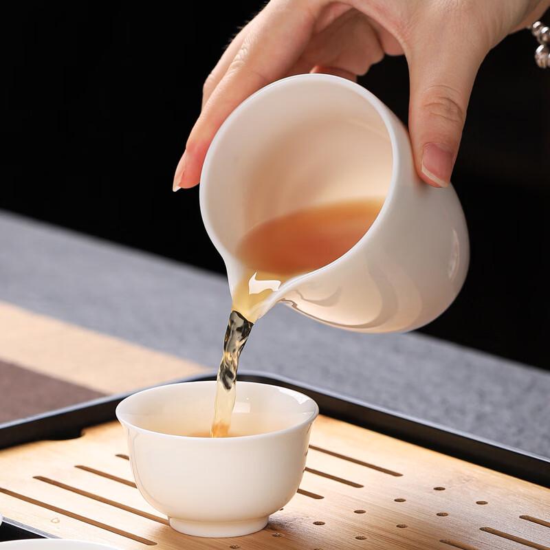 Shangqi White Jade Ceramic Tea Set