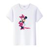 Casual Disney Cartoon Minnie Summer Blouses Men T-shirt White 2000s Tees Women Tshirt Ladies Mickey Mouse Tops Oversized Clothes