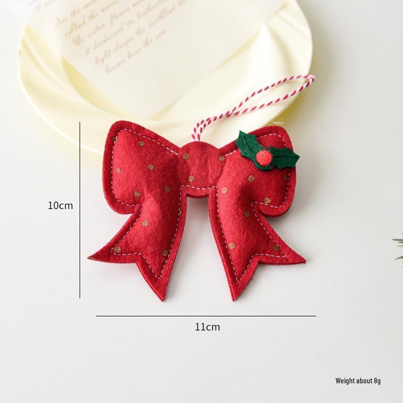 NUCHI Christmas Tree Santa Snowman Bow Pendant Decoration