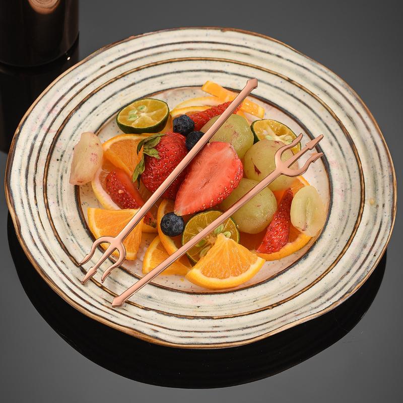 304 Swan Shape Tableware Holder Stainless Steel Fork Base Fruit Fork Dessert Spoon Cutlery Storage Rack 6-piece Set