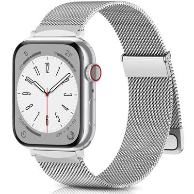 For Apple Watch Series 10 42mm/9 8 7 41mm/SE (2023) SE (2022) SE 6 5 4 40mm/3 2 1 38mm Metal Strap Watchband