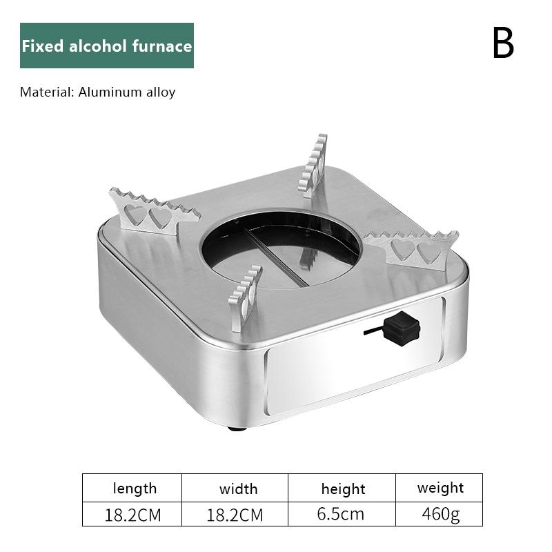 Stainless Steel Honeycomb Skillet Non-Stick With Handle Scratch-Resistant Cooking Dry Boiler Alcohol Stove Camping Cookware