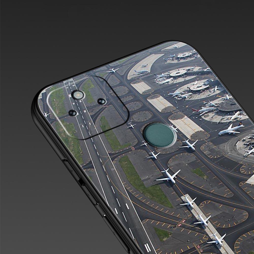 Travel-Nspired Airplane Route Phone Case Cover for Google Pixel 10 9 8 7 6 9A 8A 7A 6A Pro Shockproof Soft TPU 9 Pro XL Shell