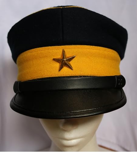 [Hosaku Co., Ltd.] Imperial Japanese Army Replica Hat, Meiji 19 (1886), Type 2 Infantry Cap, High-Quality Replica, Cosplay Cap (61cm)