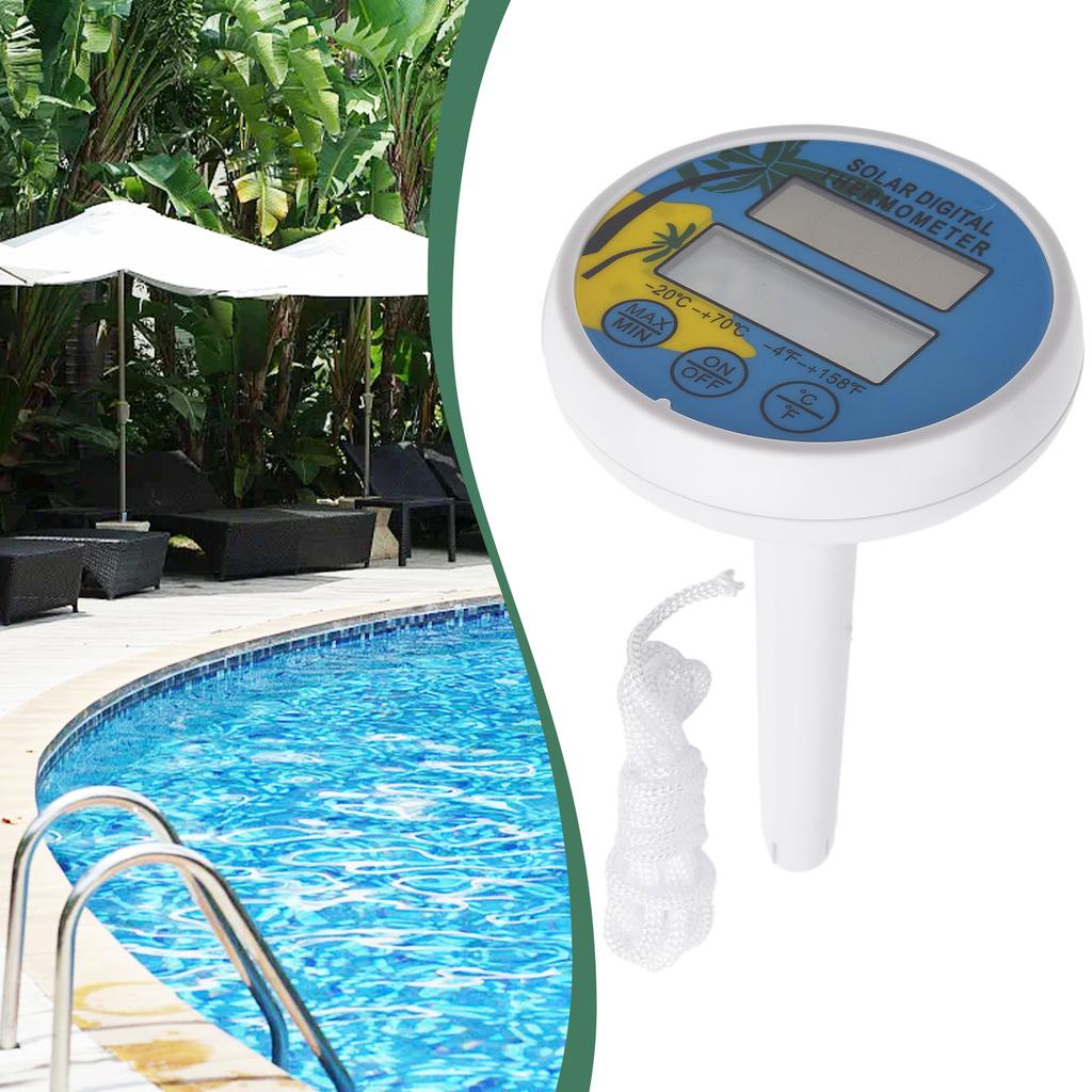 Digital Thermometer Pool Thermometer 32 ℉ ~ +122 ℉ 5.1*3.1 Inch Accurate Temperature Floating Outdoor Rainproof