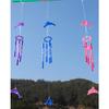 Dolphin Creative Crystal 4 metallrør Windchime Wind Chime Home Decor