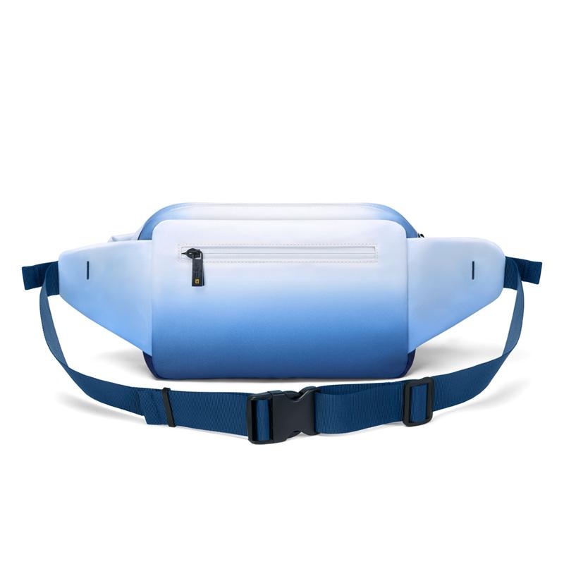 New GOLF Fabric One Shoulder Fanny Pack, Sling Bag Small Men's Ink Wash/Light Blue D251798