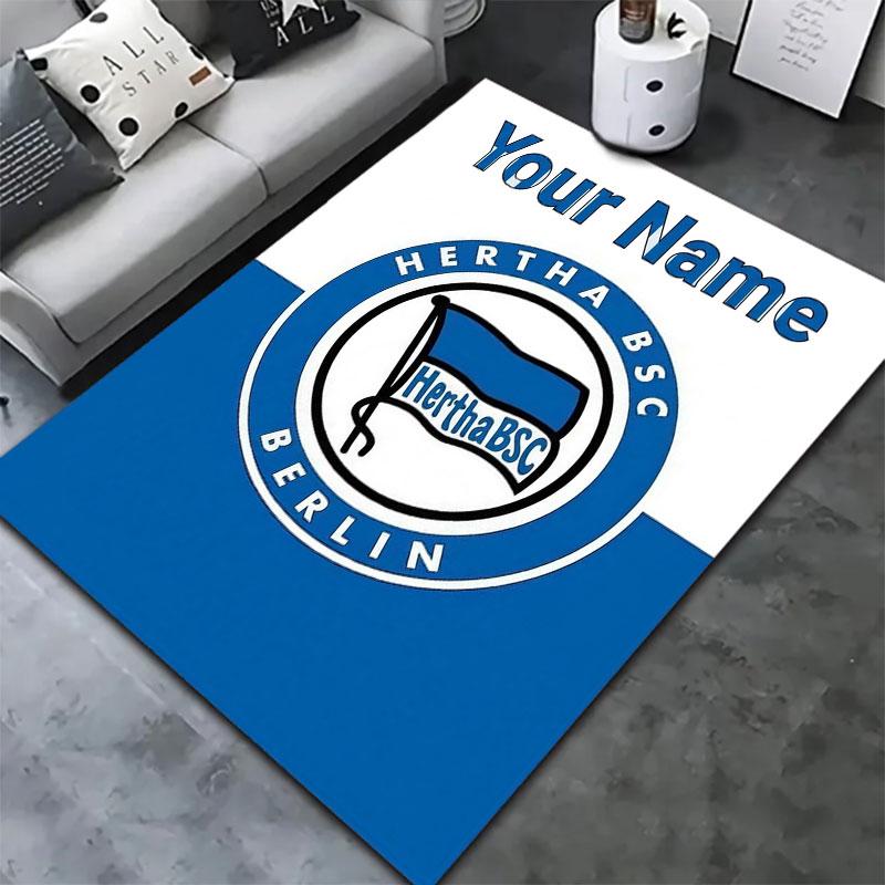 Hertha BSC Custom Name Carpet Rug for Living Room Bedroom Home Sofa Decoration,Kids Play Non-slip Floor Mat