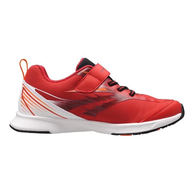 Shunsoku Sneakers for SJJ cm Kids, Boys, Lightweight, 16-25cm, 2E, 1530, Red, 19.0