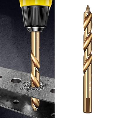 M35 Step Twist Drill Bit M35 High Speed Steel Straight Shank Drill 3/4/6/8/10/12/13mm for Metal Stainless Steel Iron