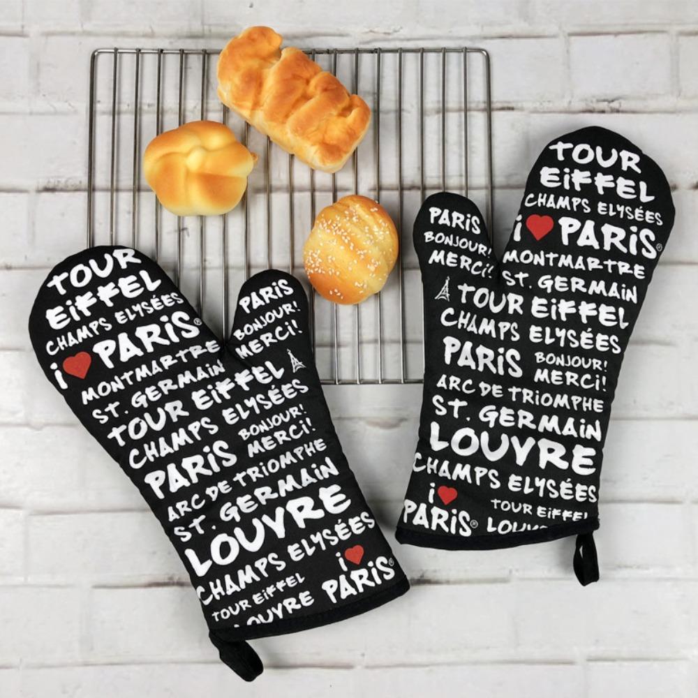 One pair of straight oven microwave oven anti-scalding baking and heat insulation gloves