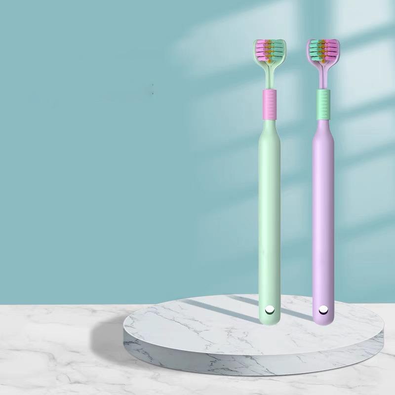 Three Sided Toothbrush Soft Bristle Tooth Brush Ultra Fine Toothbrush Oral Care Safety Teeth Brush Oral Health Cleaner