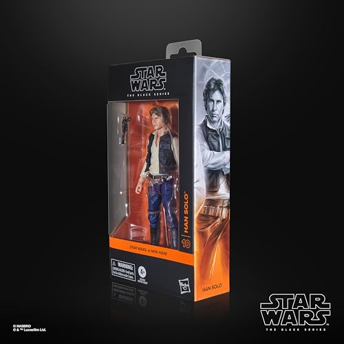 Hasbro Звездные войны Серия Черная Хан Соло, Звездные войны: Премиальная коллекционная фигурка «Новая надежда» 15 см G1561 Аутентичная