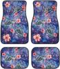 Van Car Interior Accessories 4-Piece Car Protector Mat Highland Cow Sunflowers Print All Weather Car Floor Mats Universal Fit Automotive SUV Sedan