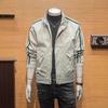 Spring Men's Jacket Stand-up Collar Top New Trend Slim-fitting Versatile Short Tooling Jacket