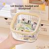Waterproof Multifunctional Hair Accessory Organizer with Lid Pop Lid Desktop Multi-Purpose Storage for Beauty Essentials