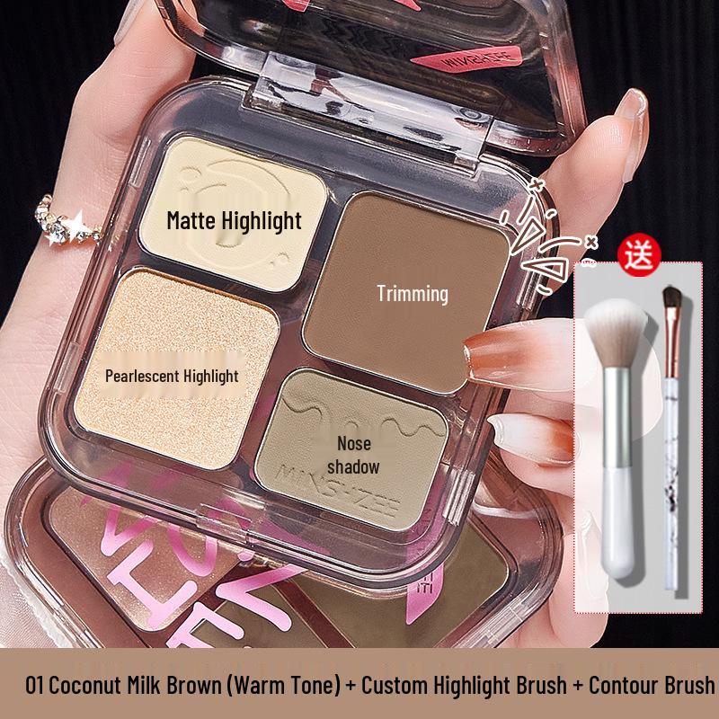 Mingxi Zhi Dynamic Four-Color Contour & Highlight Makeup Palette