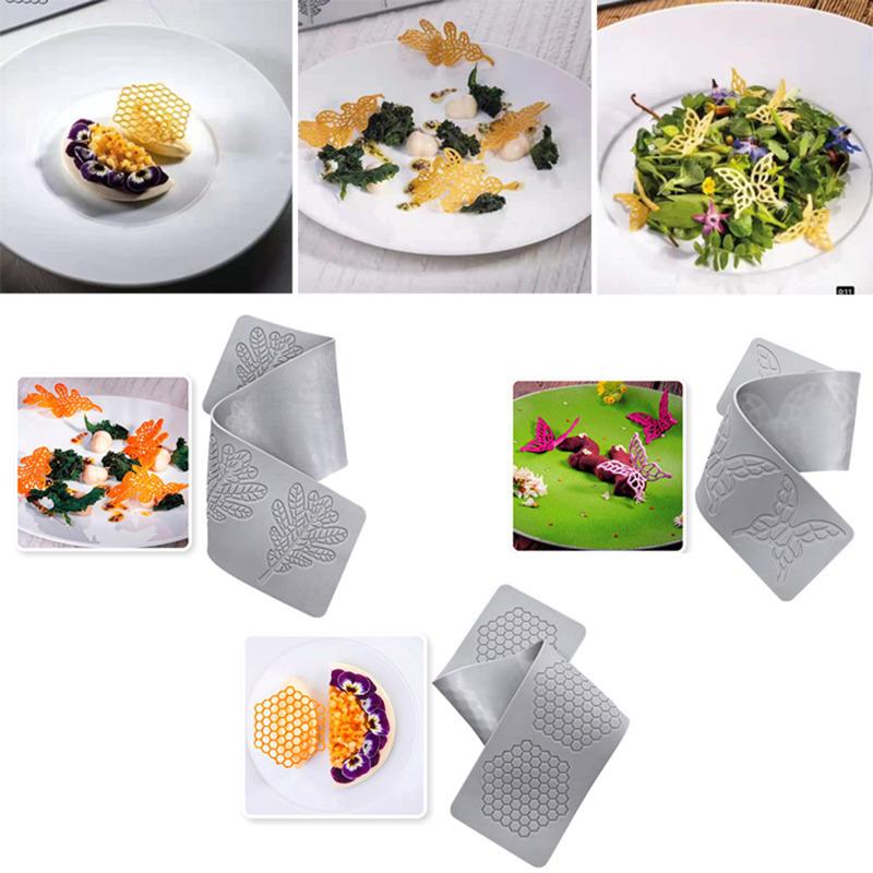 Butterfly Honeycomb Leaves Lace Mat Dessert Border Decoration Fondant Silicone Cake Molds Chocolate Sugar Craft Baking Tools