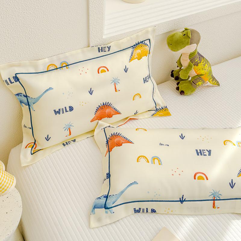 60-Count Children s Cartoon Tencel Pillowcase for Students & Adults, Summer Ice Silk 35x55cm Pillowcase
