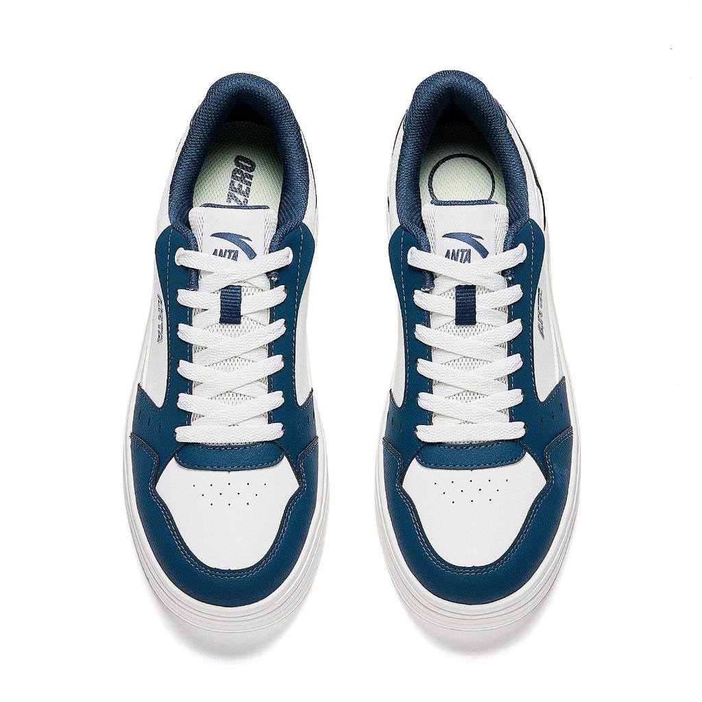 Anta Low top Skateboard Shoes Men's White Blue 912618003-4