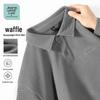 JEANSWEST LIFE Men's Waffle Knit Mountain Print Loose Fit T-shirt