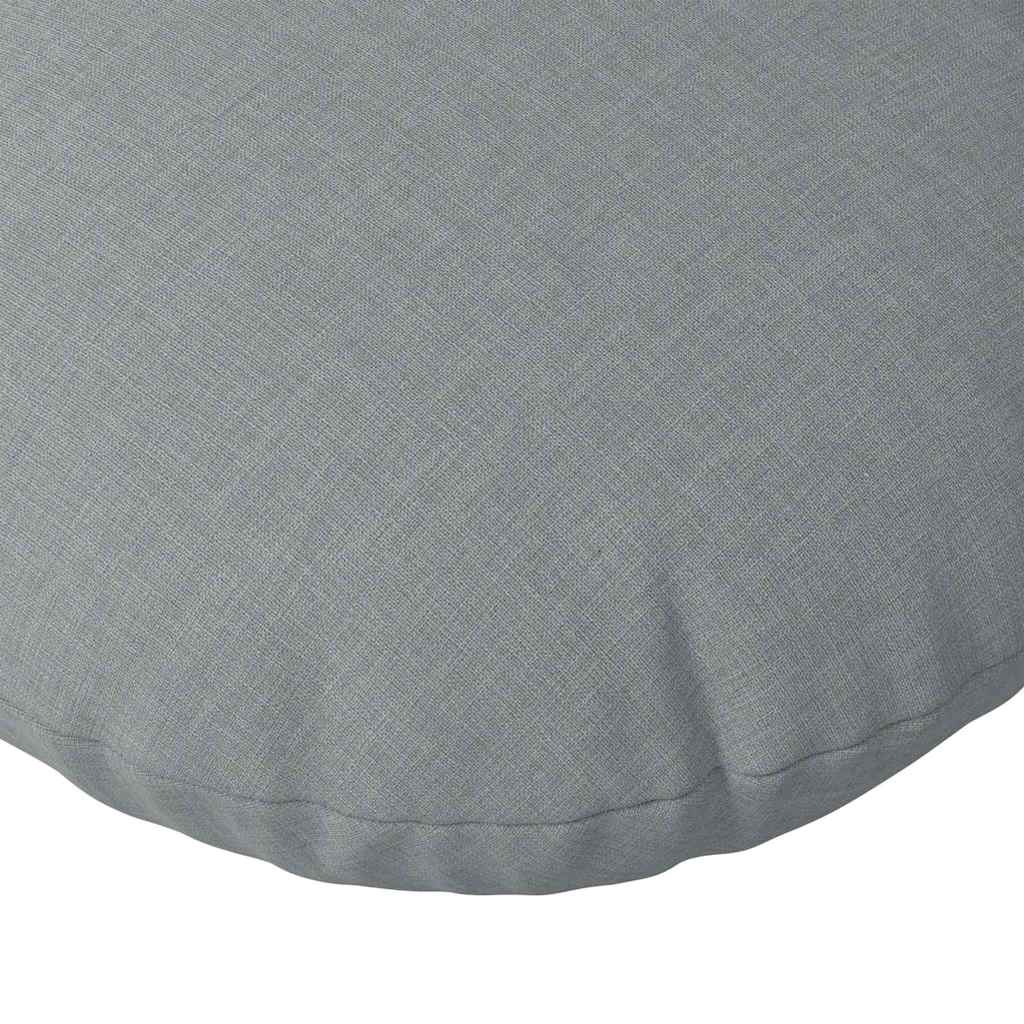 Seat Cushion 2 Pcs Light Grey Ø30 X 13 Cm Fabric