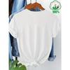 European Size Short-Sleeve T-Shirt with Rose Pattern Print