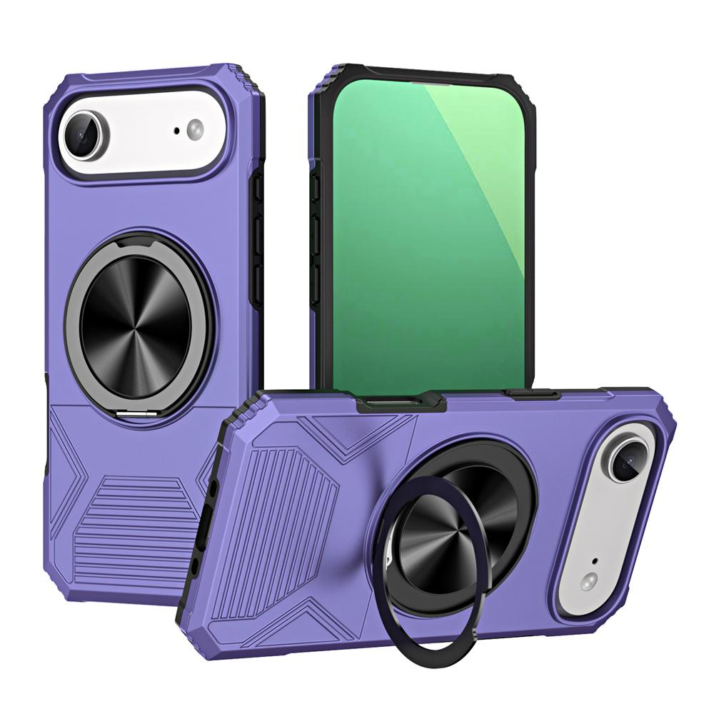 Dual Layer Armor Magnetic Folding Stand Phone Case For iPhone 16 17 Pro Max Air 15 14 13 12 Non-slip Protector Back Cover